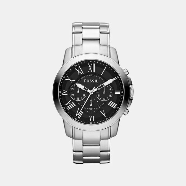 Men's Black Stainless Steel Chronograph Watch FS4736
