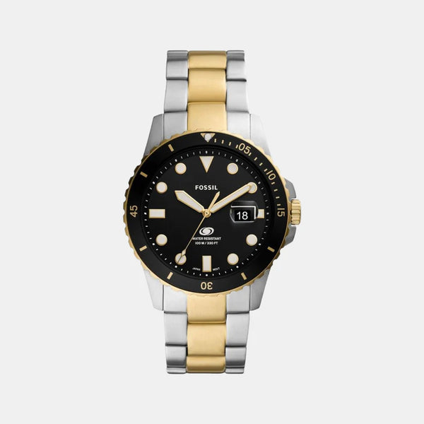 Men's Black Analog Stainless Steel Watch FS5951