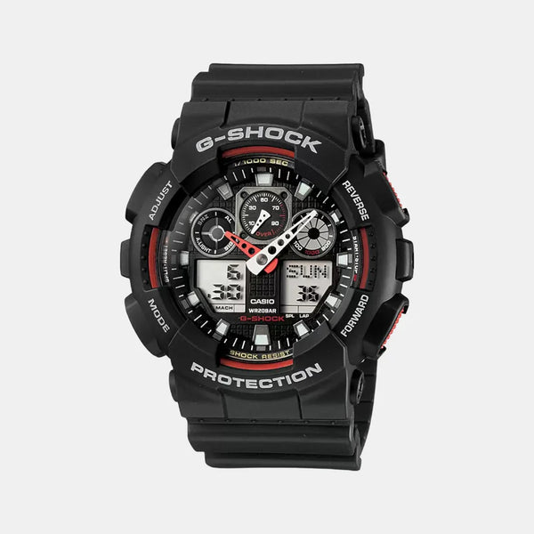 G-Shock Men's Analog-Digital Resin Watch G272 - GA-100-1A4NDR