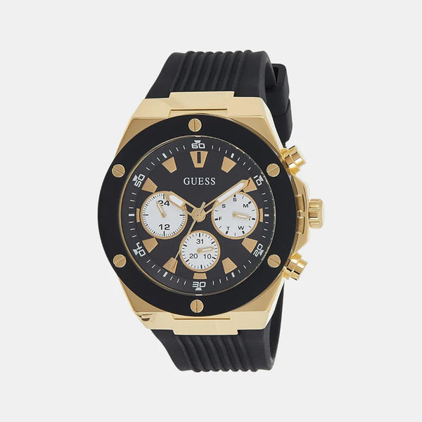 Men Black Silicon Chronograph Watch GW0057G1