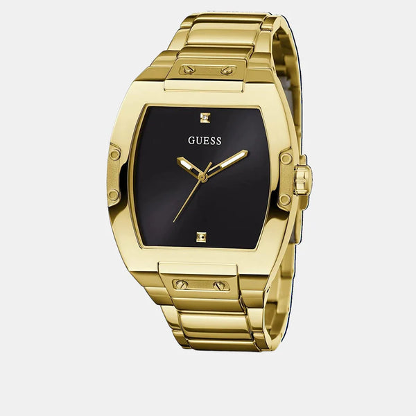 Men Black Analog Stainless Steel Watch GW0387G2