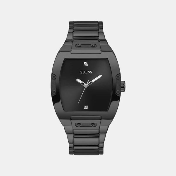 Men Black Analog Stainless Steel Watch GW0387G3