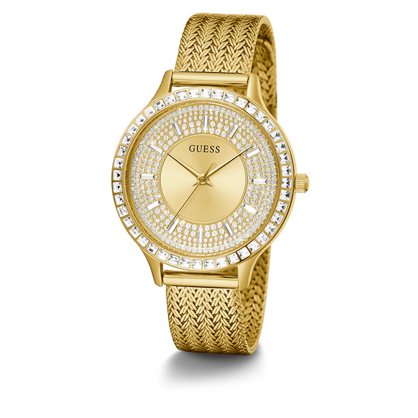 GUESS Ladies Gold Tone Analog Watch