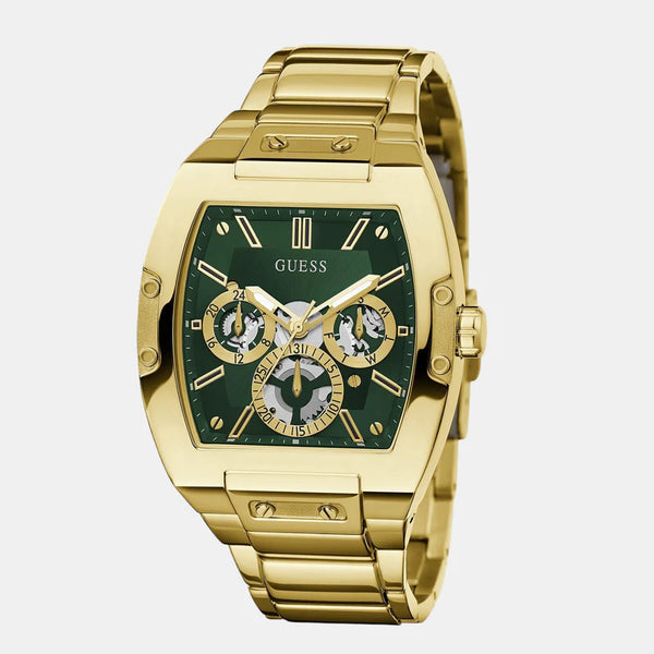 Male Green Stainless Steel Chronograph Watch GW0456G3