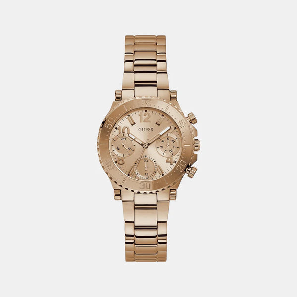 Women Rose Gold Stainless Steel Chronograph Watch GW0465L2