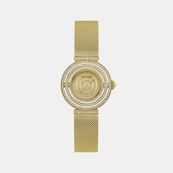 Women Champagne Analog Mesh Watch GW0550L2