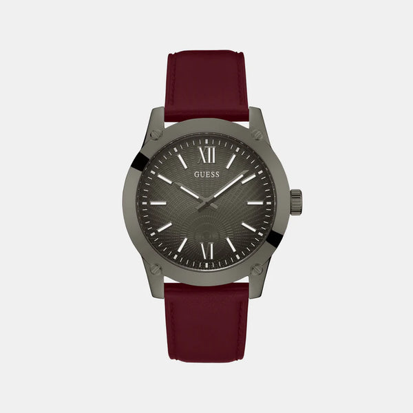 Men Gunmetal Analog Leather Watch GW0628G4