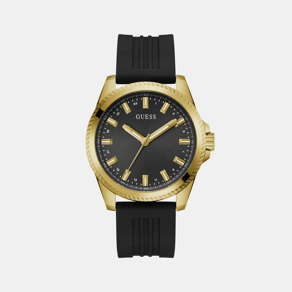 Men Black Analog Silicon Watch GW0639G2
