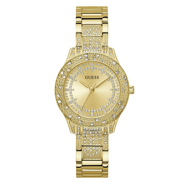 Guess Shooting Star Women Gold Dial Quartz Analog Watch GW0746L2