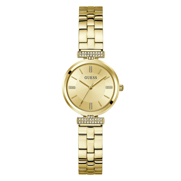 Guess Array Women Gold Dial Quartz Analog Watch - GW0762L2