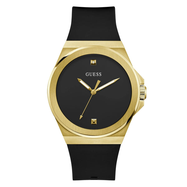 Guess Vinyl Men Black Dial Quartz Analog Watch - GW0790G1