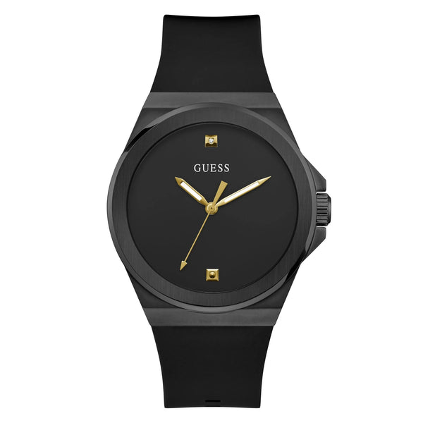 Guess Vinyl Men Black Dial Quartz Analog Watch GW0790G2
