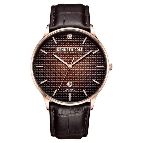 Kenneth Cole Quartz Analog Black Dial Silicone Strap Watch for Men