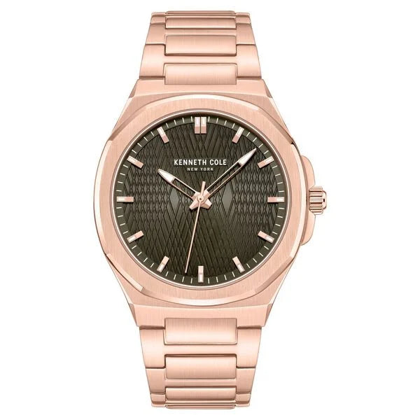 Kenneth Cole Quartz Analog Grey Dial Stainless Steel Strap Watch For Men KCWGG0047004MN
