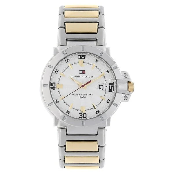 Tommy Hilfiger Quartz Analog White Dial Stainless Steel Strap Watch for Men