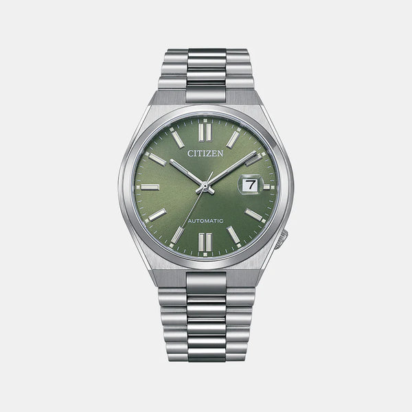 Citizen Tsuyosa Collection Men's Green Analog Stainless Steel Watch NJ0158-89Z