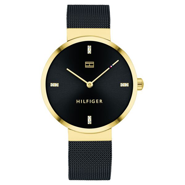 Tommy Hilfiger Quartz Analog Black Dial Stainless Steel Strap Watch for Women