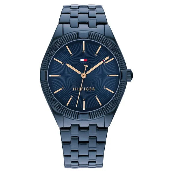 Tommy Hilfiger Quartz Analog Blue Dial Stainless Steel Strap Watch for Women