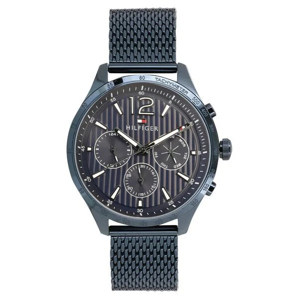 Tommy Hilfiger Quartz Multifunction Blue Dial Metal Strap Watch for Men