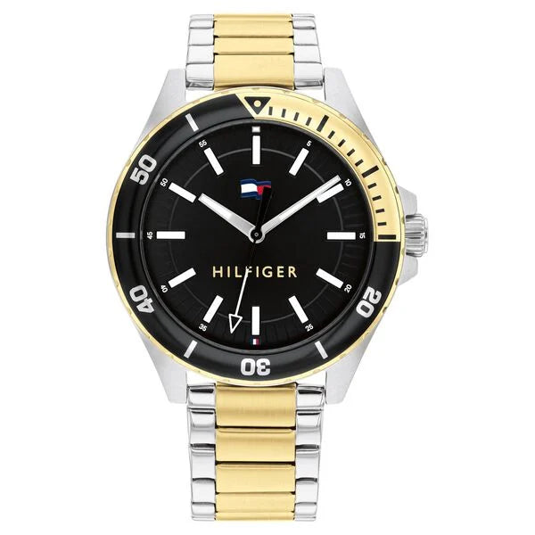 Tommy Hilfiger Quartz Analog Black Dial Stainless Steel Strap Watch for Men
