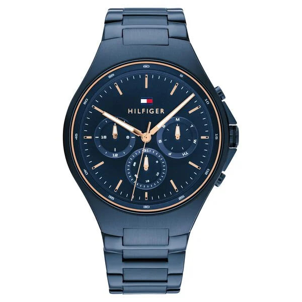 Tommy Hilfiger Blue Dial Blue Colour Stainless Steel Strap Watch for Men