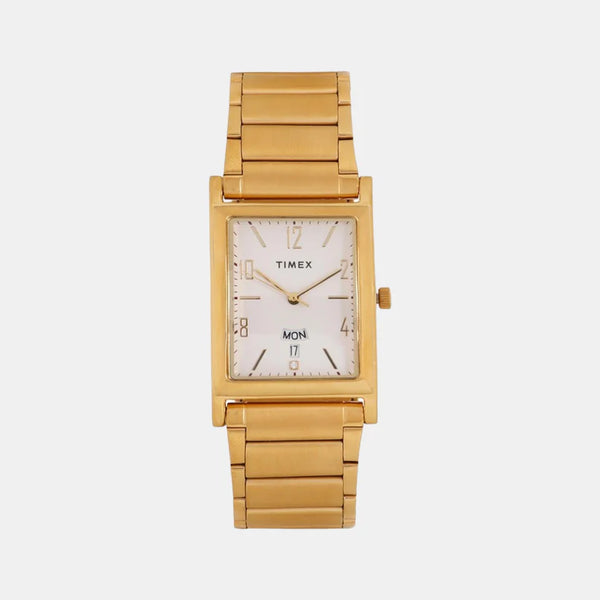 Men's White Analog Stainless Steel Watch TW000L517