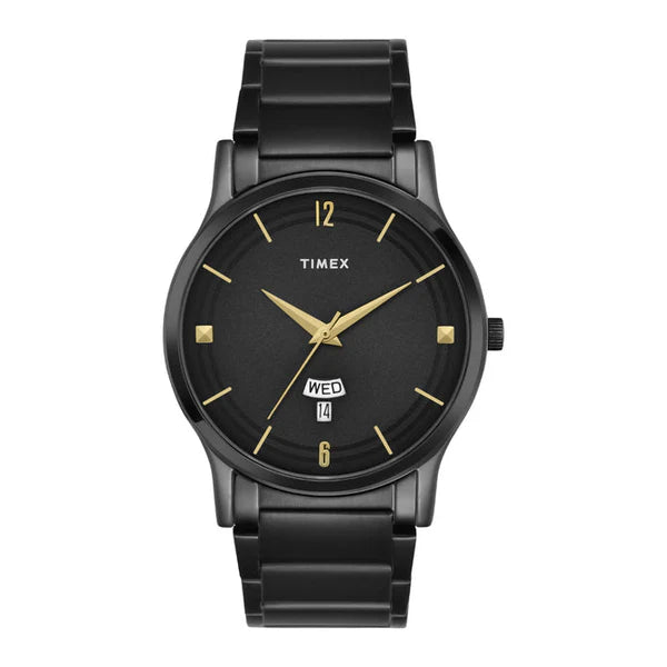 Men Black Round Analog Dial Watch- TW000R459