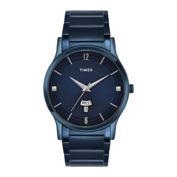 Men Blue Round Analog Dial Watch- TW000R460