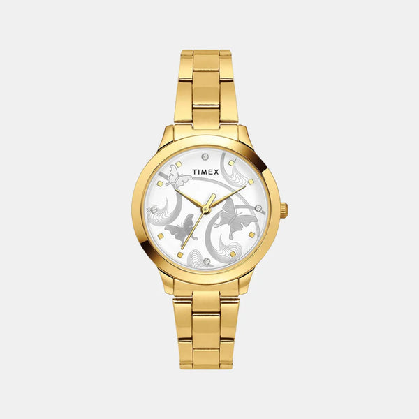 Women Silver Analog Stainless Steel Watch TW000T635