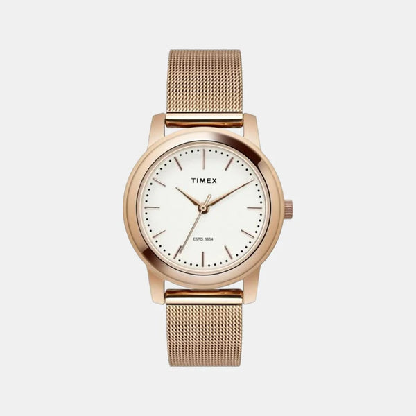 Women's Silver Analog Stainless Steel Watch TW000W110