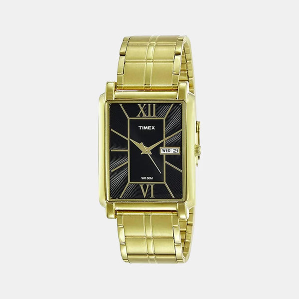 Men's Black Analog Stainless Steel Watch TW000W906