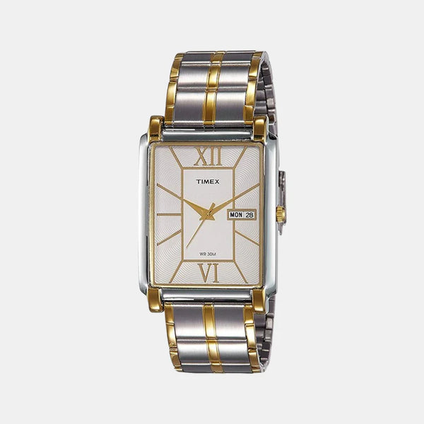 Men's Silver Analog Stainless Steel Watch TW000W908