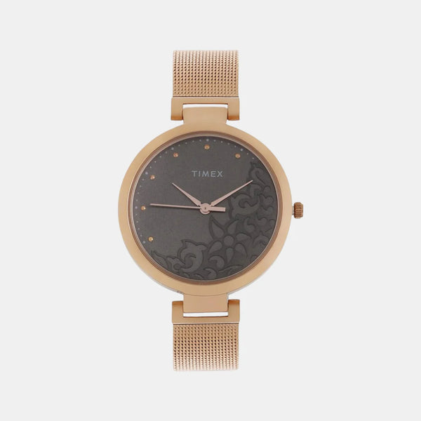 Women's Grey Analog Stainless Steel Watch TW000X222
