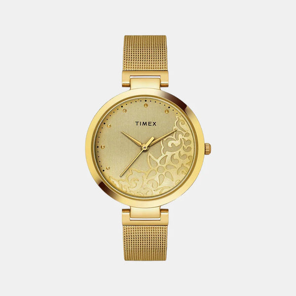 Women Gold Analog Brass Watch TW000X235