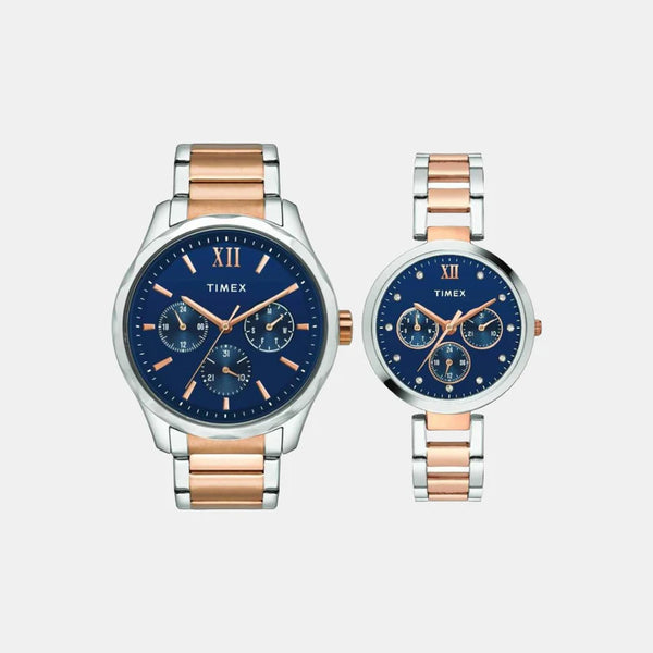 Couple Blue Couple Chronograph Stainless Steel Watch TW00PR267