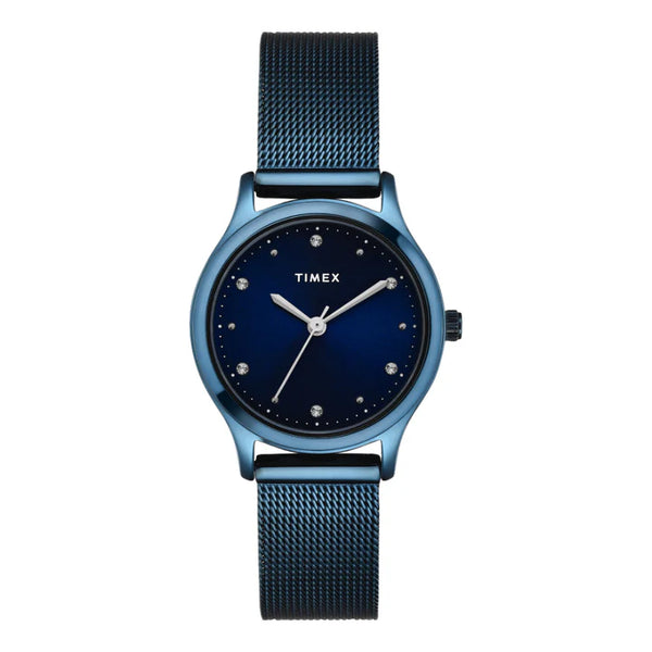 Women Blue Round Analog Dial Watch- TW0TL8717