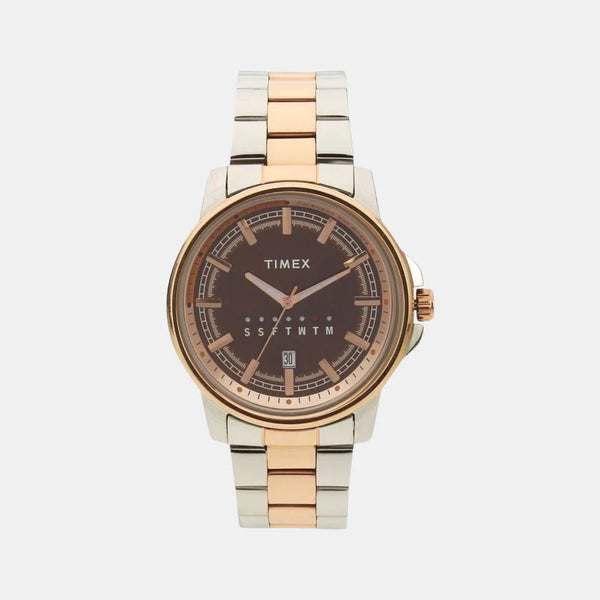 Men Brown Analog Stainless Steel Watch TWEG17206