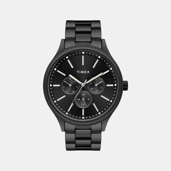 Men's Black Chronograph Stainless Steel Watch TWEG18410