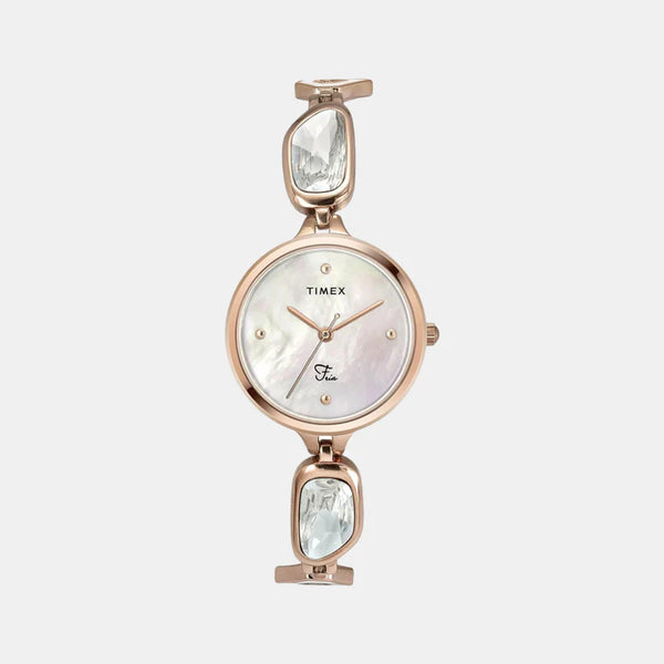 Women Silver Analog Stainless Steel Watch TWEL15901