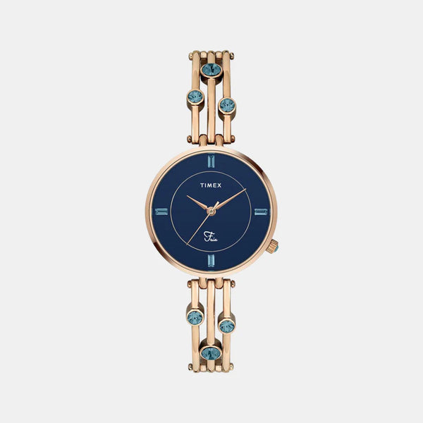 Women Blue Analog Stainless Steel Watch TWEL16002