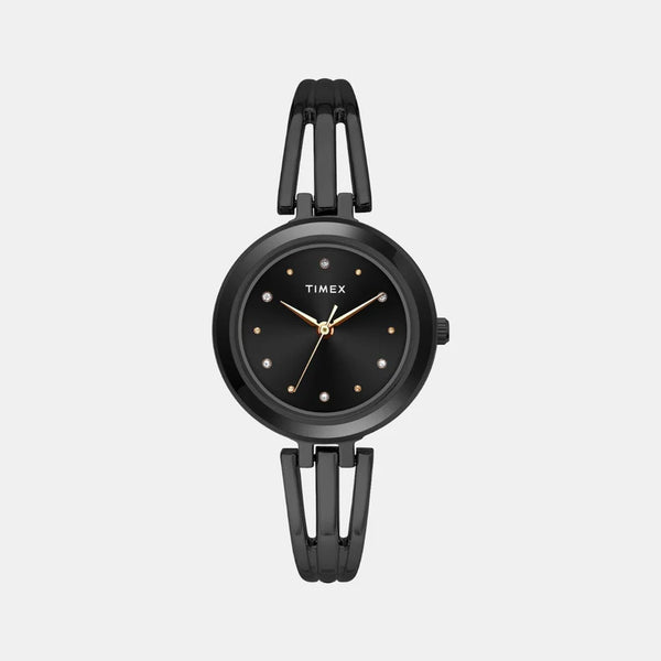 Women's Black Analog Stainless Steel Watch TWTL10300