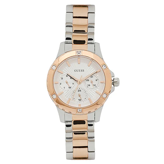 Guess Sport Rose Gold Round Dial Women Quartz Analog Watch - W0443L4