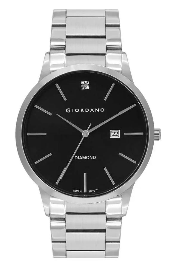 GIORDANO Black Dial Metal Analog Watch For Men - GZ-50101-11
