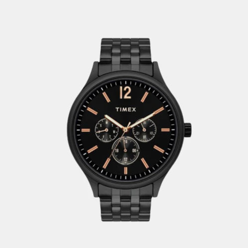 Men's Black Analog Stainless Steel Watch TWEG18405