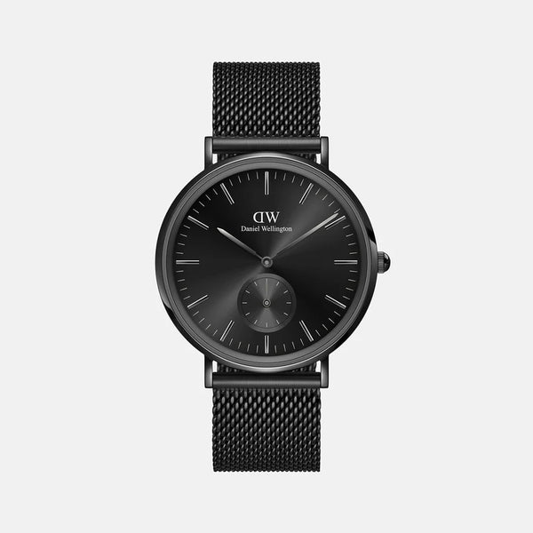 Classic Men's Black Analog Stainless Steel Watch DW00100714