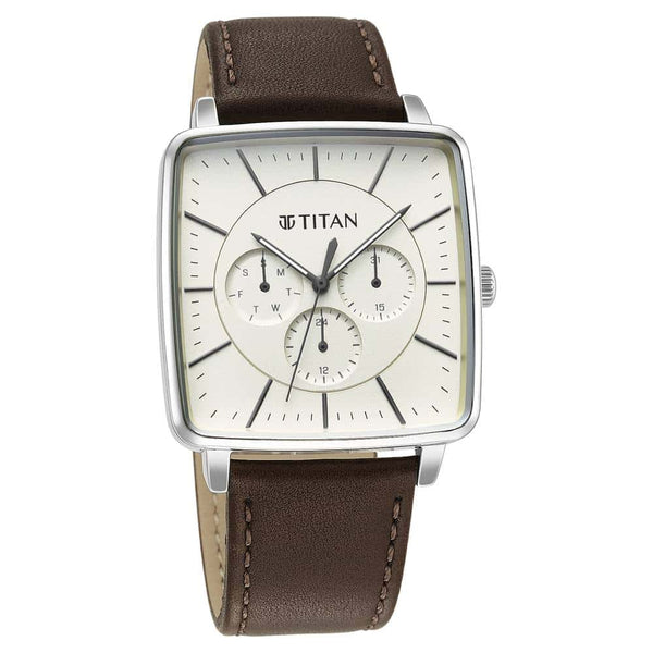Workwear Watch with Leather Strap NR90146SL01