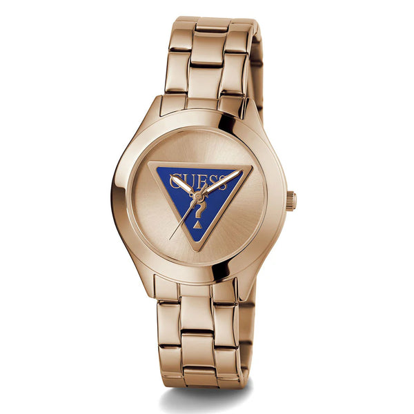 Guess Tri Plaque Women Round Dial Quartz Analog Watch GW0675L3